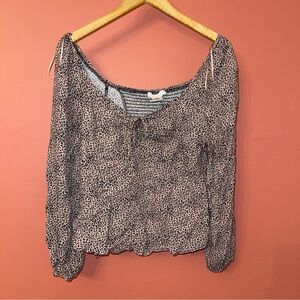 Women's leopard print top